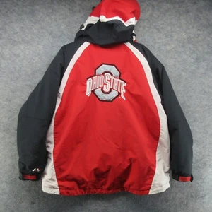Chaqueta De Colección Ohio State Buckeyes Para Hombres XL Roja Negra OSU Pro Player Años 90 Y2K Cremallera Completa - Imagen 1 de 21