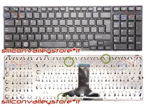 Tastiera Italiana per Notebook Toshiba Satellite P750 P750D P755 P770 P775 Nera - Picture 1 of 1