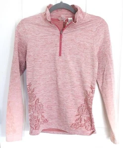 CALLA WOMEN'S PINK 1/2 ZIP PULLOVER ACTIVE COMPRESSION TOP SIZE M - Picture 1 of 12