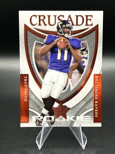 2007 Leaf Rookies & Stars Rookie Crusade Red /1000 Troy Smith #RC-1 RC Ravens - Picture 1 of 3