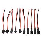 SM 2Pins 2P Female Male Plug Connector Cable for LED Light Bar Pack of 10