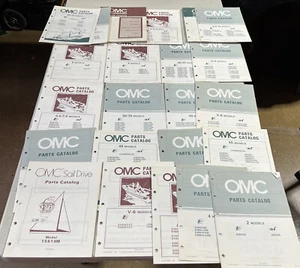 OMC parts Catalog bulk lot 1980’s marine X23 - Bild 1 von 7