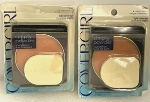 (2) COVERGIRL simply powder Foundation #545 Warm Beige  **RARE SOLD AS-IS - Picture 1 of 4
