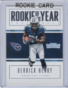 TARJETA DE NOVATO DERRICK HENRY Tennessee Titans 2016 ROY Contenders ¡fútbol de radiocontrol! - Imagen 1 de 2