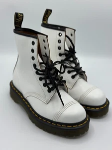 Dr. Martens White Bex Toe Cap 1460 Made In England Size 4 UK (5 US) New w/o Box - Picture 1 of 9