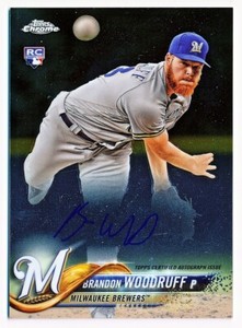 2018 Topps Chrome Brandon Woodruff Rookie Autographs Auto Rc #RA-BW - QTY AVAIL