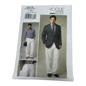 Vogue V8719 Mens Jacket Pants Size 34 36 38 40 Sewing Pattern Uncut - Picture 1 of 4