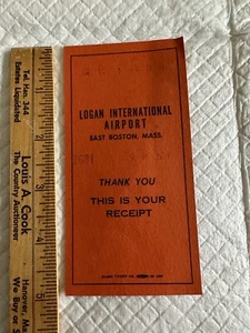 1951 Globe Ticket Co. Logan International Airport East Boston Mass - Picture 1 of 3
