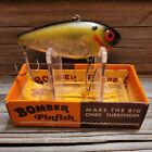 Vtg Bomber &quot;PinFish&quot; #3PSY MetaFlash series. Silver/Yellow Head Fishing Lures.