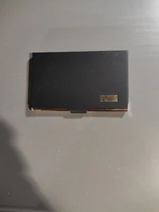 Colibri Business Card Holder Black Brass - Picture 1 of 3