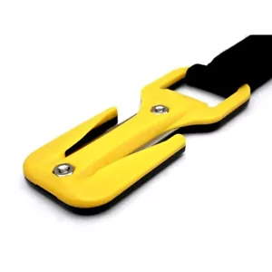 EEZYCUT Trilobitenmesser Sicherheitsschneider Flexi Etui + 2 Ersatzklingen gelb/schwarz - Bild 1 von 3