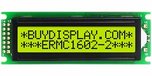 Módulo de Pantalla LCD Cargador 1602 16x2 de Bajo Costo Amarillo Negro Color - Imagen 1 de 5
