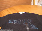 M Men's Quiksilver T shirt accelerator MTO black TEE MT2736 logo surf skate NEW 