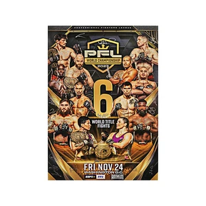 PFL 2023 Season Finals 24.11.23 handsigniert signed 24x36 Event Poster (PFL LOA) - Bild 1 von 3