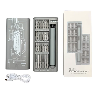 Electric Precision Screwdriver | 2 Speed Adjustable Torque | 49 Screwdriving Bit - Image 1 of 4