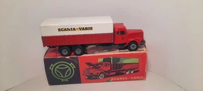 TEKNO OF DENMARK   451 SCANIA VABIS TRUCK WITH CANOPY   red 1/43 box - Image 1 of 4