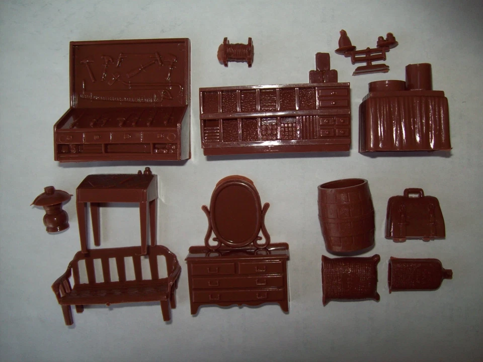 Reedición VictoryBuy/BMC [Marx], lote de doce juegos Western Town accy's Foto 1 de 1