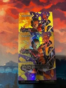 MTG Spider Man Parallel Lives Borderless x 2, One Foil - Picture 1 of 1