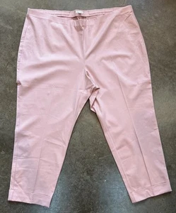 J. Jill premium bistretch Pink Rose quartz pants Size 28 Plus Size Cuffed Hem - Picture 1 of 8