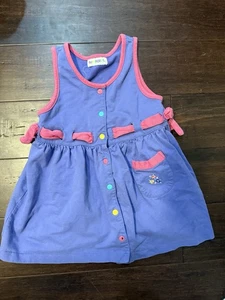 Gymboree Vintage 2-3 Flowers Dress - Blue/Pink - Picture 1 of 2