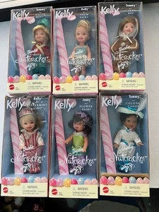 Las 6 muñecas Barbie Cascanueces Mattel Kelly 2001 vintage - Imagen 1 de 7