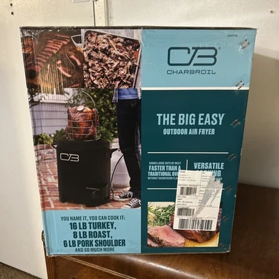 Freidora y freidora de aire CHARBROIL Big Easy infrarrojos exteriores sin aceite tapa de 16 lb. Foto 1 de 4