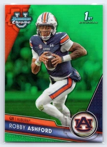 2023 Bowman 1st University Chrome #28 Robby Ashford Green Refractor #/99 - Picture 1 of 3