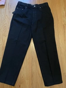 Pantalones de mezclilla Levis 545 vintage años 90 lengüeta bronce calce suelto negros para hombre 34 x 29 nuevos con etiquetas - Imagen 1 de 7