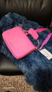 Neu mit Etikett Steve Madden Hot Pink Umhängetasche Umhängetasche mit Münzetui Set 💖👜 - Bild 1 von 7