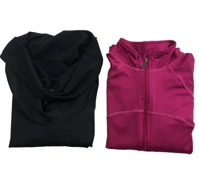 批量 2 件 Champion & Reebok 女式活动夹克和上衣 S 码全拉链长袖 — 第 1/4 张图片