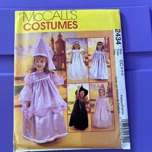 McCalls Sewing Pattern #2434 Toddler Girls Fantasy Costumes Size CC/2-3-4 Cut - Picture 1 of 6