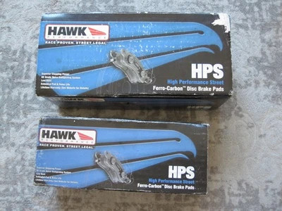 Pastillas de freno Hawk Street HPS (juego delantero y trasero) para 05-14 Ford Mustang Base/GT Foto 1 de 4