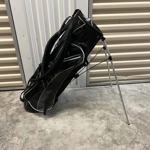 Ping Golf 4 Under Stand Carry Golf Bag Black 4 Way Compartment W/Rain Cover - Picture 1 of 9