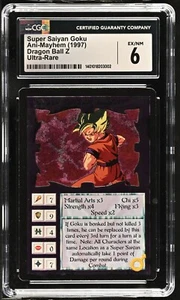 Clasificado CGC 6 Dragonball Z Ani-Mayhem Set 2 Super Saiyan Goku 1997 casi nuevo PSA BGS - Imagen 1 de 2