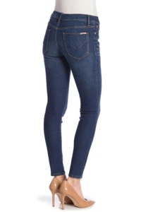 NUEVOS CON ETIQUETAS HUDSON Natalie Natalie Mediano Rise Tobillo Super Ajustados Talla 28 Lago Azul Lavado NUEVOS - Imagen 1 de 12