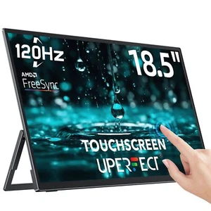 Moniteur à écran tactile UPERFECT 18,5 pouces 120 Hz écran de jeu moniteur d'ordinateur portable - Photo 1/12