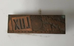 Druck Buchdruck Druckerblock Lux Brosche Seife  - Bild 1 von 2