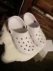 Time and Tru Crocs White Shoes Size 7