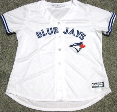 Toronto Blue Jays Women's White Majestic Cool Base Replica Jersey - Image 1 of 3