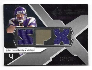 2008 SPX Rookie Winning Materials Daul Patch JOHN DAVID BOOTY (Vikings) #/199 - Picture 1 of 1