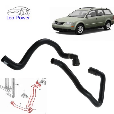 For Audi A4 Quattro VW Passat Heater Core Coolant Hose 8D0819373N 8D0819371H - Image 1 of 4