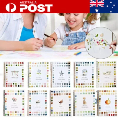 12 Colors Watercolor Workbook, Beginner-Friendly Practice Watercolor Workbooks - image 1 of 4