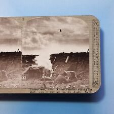 WW1 Stereoview 3D C1916 Real Photo The Seaforths Fire Trench Mortar Salvo France