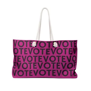 VOTE Weekender Bag Tote Election Theme Carry-On Harris Walz Trump Vance Voter - Picture 1 of 5
