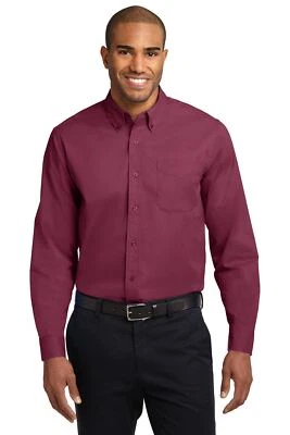 Port Authority Long Sleeve Button Down collar Easy Care Shirt S608 - Image 1 of 3