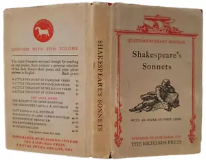 Shakespeare's Sonnets by John Baker 1964 Vintage Hardcover Book - Foto 1 di 3