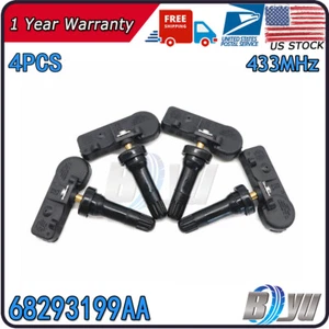 (4) New For Dodge Ram 1500 DT 2019-2022 Tire Pressure Sensors TPMS 68293199AA - Picture 1 of 12