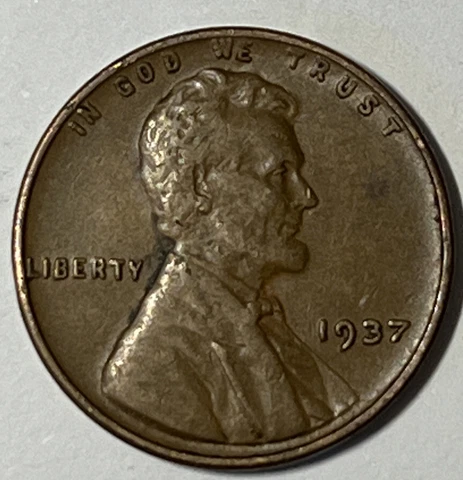 VF-XF 1937 Lincoln Wheat Cent Philadelphia Mint Penny 1c -Buy More, Save More! Cover