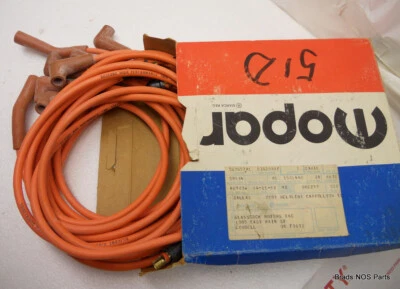 NUEVO EN STOCK MoPar 1971-1973 Plymouth Dodge Chrysler 383 400 440 HP juego de cables de bujía Foto 1 de 3