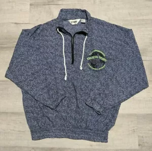 VTG Gitano Techna Sport Men's Sz L Global 1/4 Zip Nylon Pullover Windbreaker - Picture 1 of 5